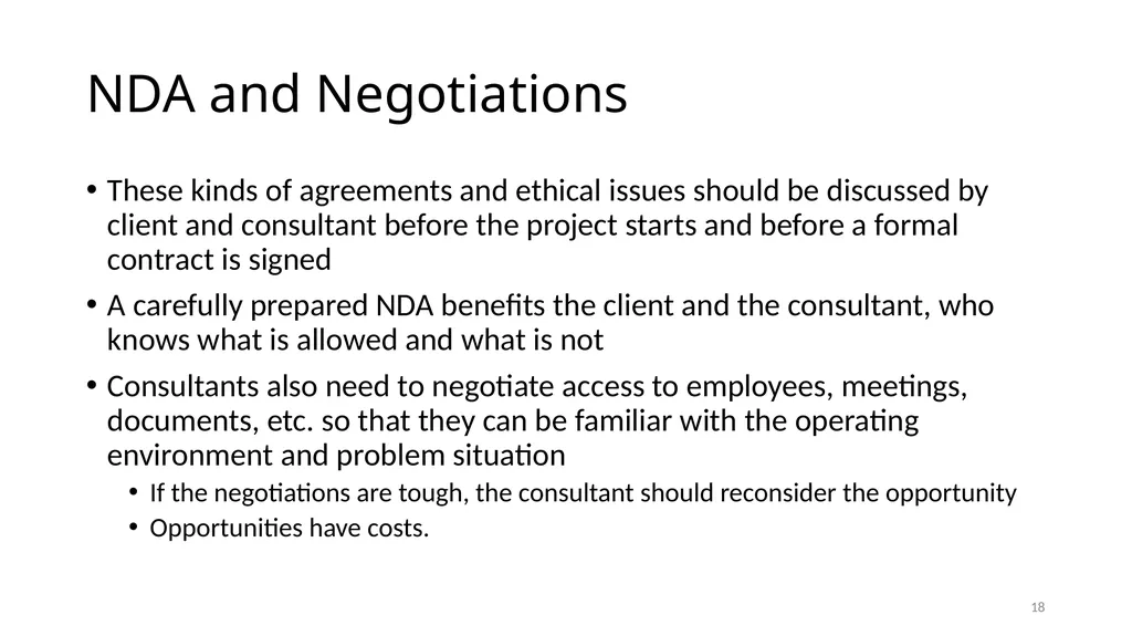 IS6602 – Seminar 2 Consulting Ethics 1 - slide 18 of 26