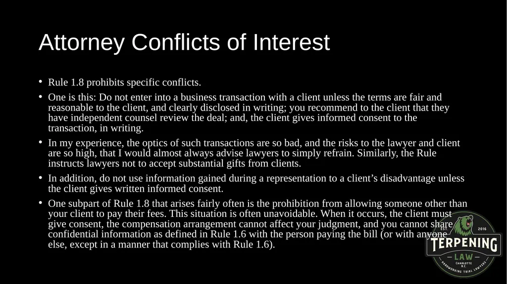 ETHICS AND FINANCIAL ISSUES: BALANCING DUELING - slide 54 of 67