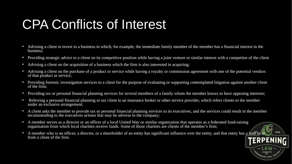 ETHICS AND FINANCIAL ISSUES: BALANCING DUELING - slide 57 of 67