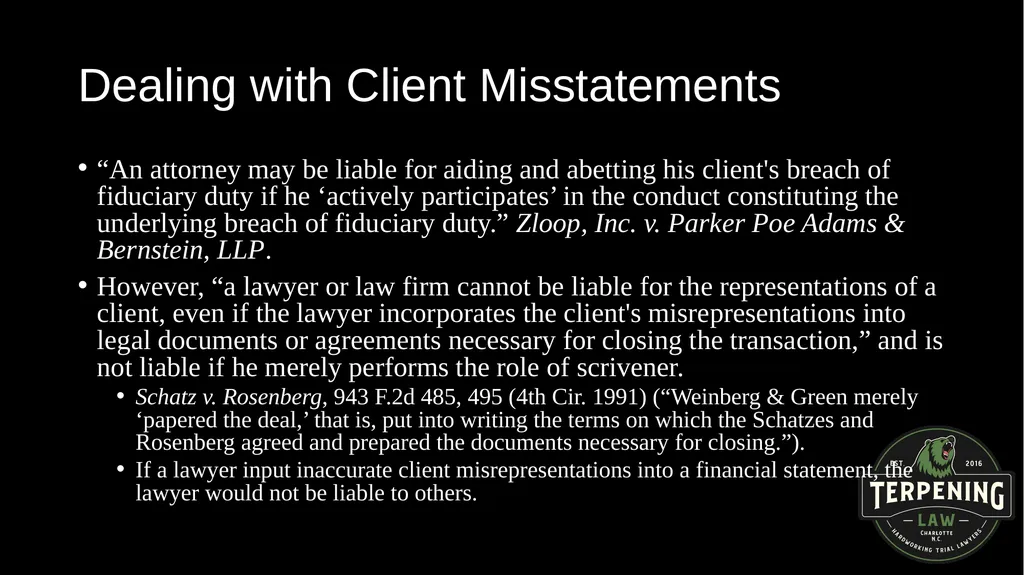 ETHICS AND FINANCIAL ISSUES: BALANCING DUELING - slide 40 of 67