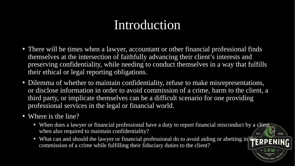 ETHICS AND FINANCIAL ISSUES: BALANCING DUELING - slide 7 of 67