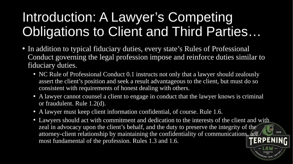 ETHICS AND FINANCIAL ISSUES: BALANCING DUELING - slide 4 of 67
