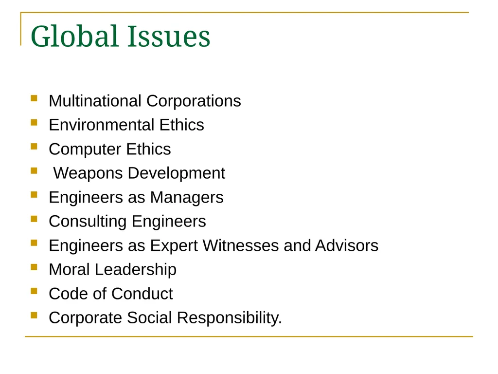 UNIT V GLOBAL ISSUES Global Issues Multinational - slide 2 of 80