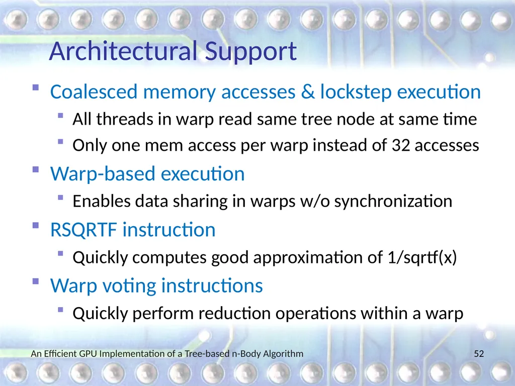 An Efficient GPU Implementation of a Tree-based - slide 52 of 65