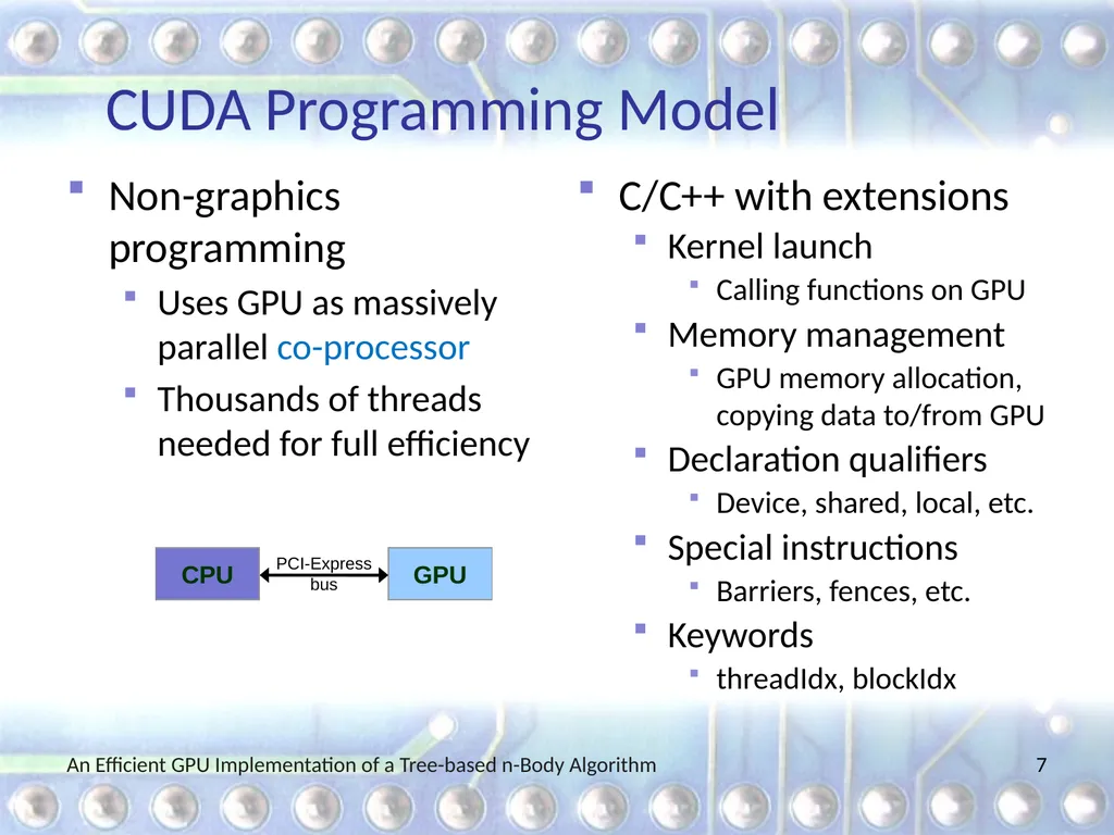An Efficient GPU Implementation of a Tree-based - slide 7 of 65