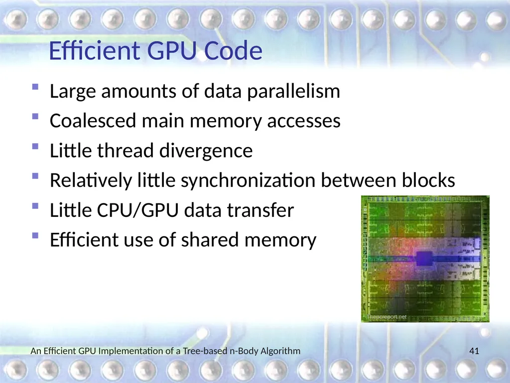 An Efficient GPU Implementation of a Tree-based - slide 41 of 65