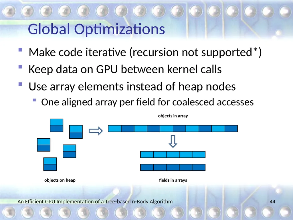 An Efficient GPU Implementation of a Tree-based - slide 44 of 65
