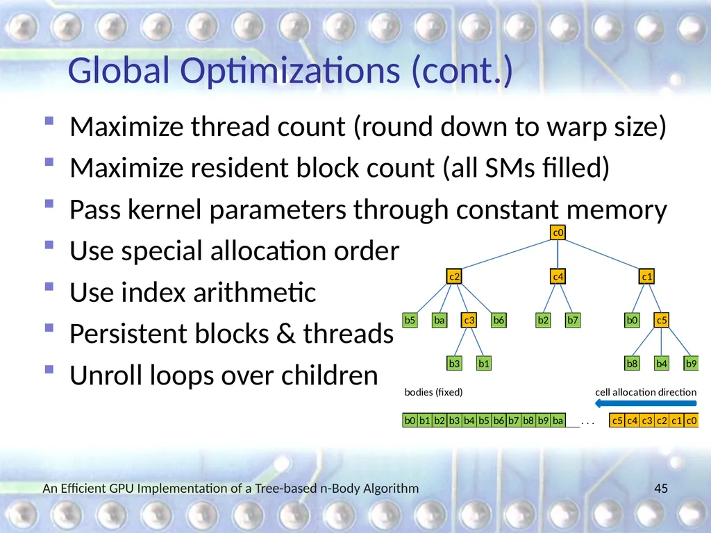 An Efficient GPU Implementation of a Tree-based - slide 45 of 65