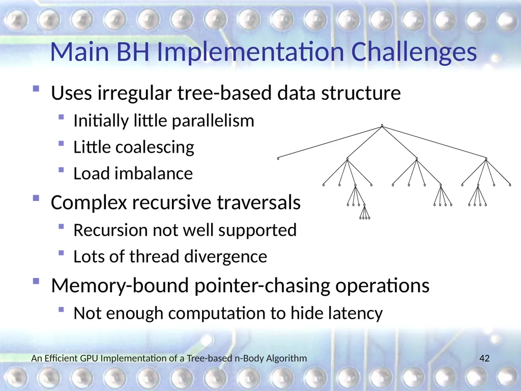 An Efficient GPU Implementation of a Tree-based - slide 42 of 65