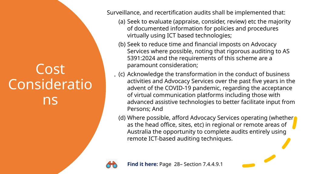 Advocacy Standard: Scheme Development Stakeholder - slide 23 of 27