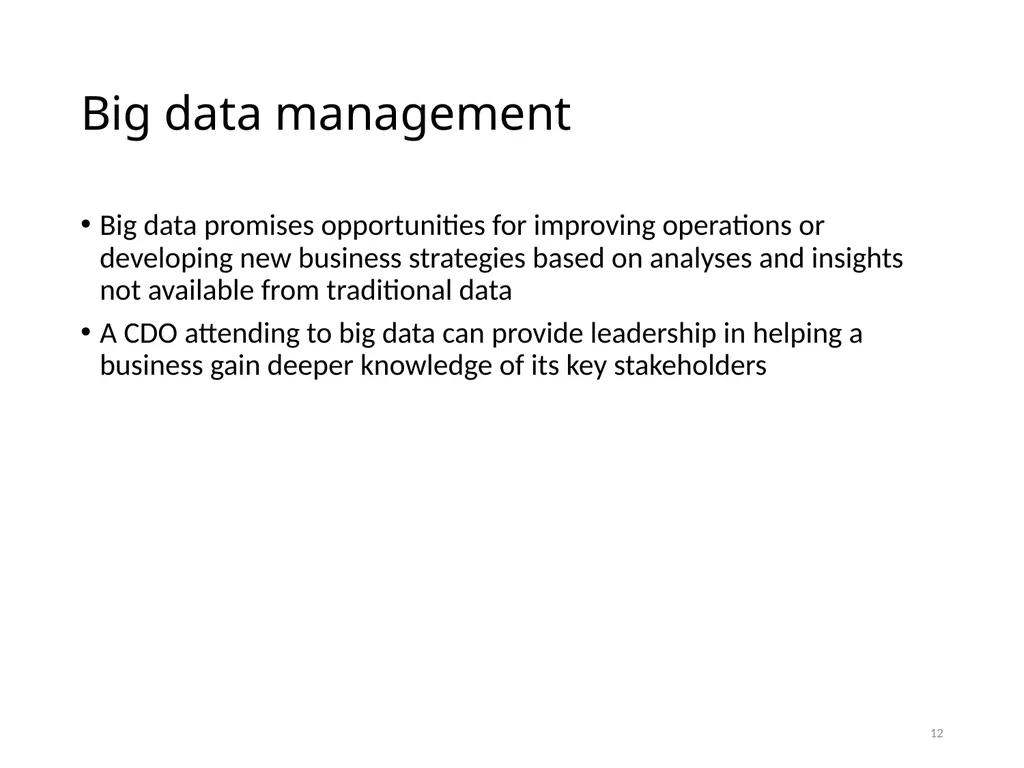 Data Administration Bad administration, to be - slide 12 of 43