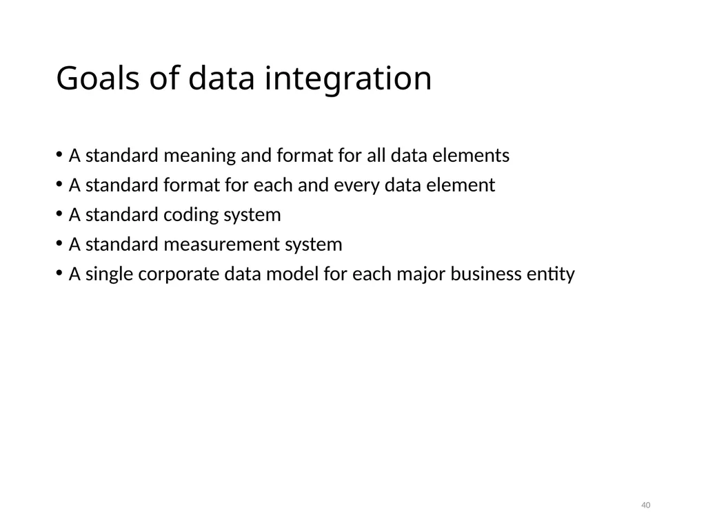 Data Administration Bad administration, to be - slide 40 of 43