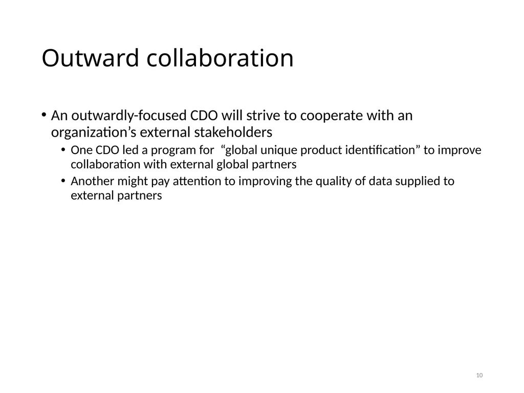 Data Administration Bad administration, to be - slide 10 of 43