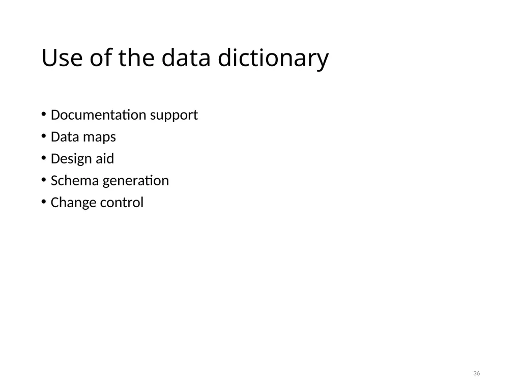 Data Administration Bad administration, to be - slide 36 of 43
