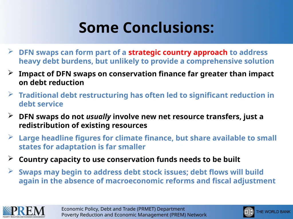 Debt Reduction in Small States: Is there a Role - slide 12 of 12