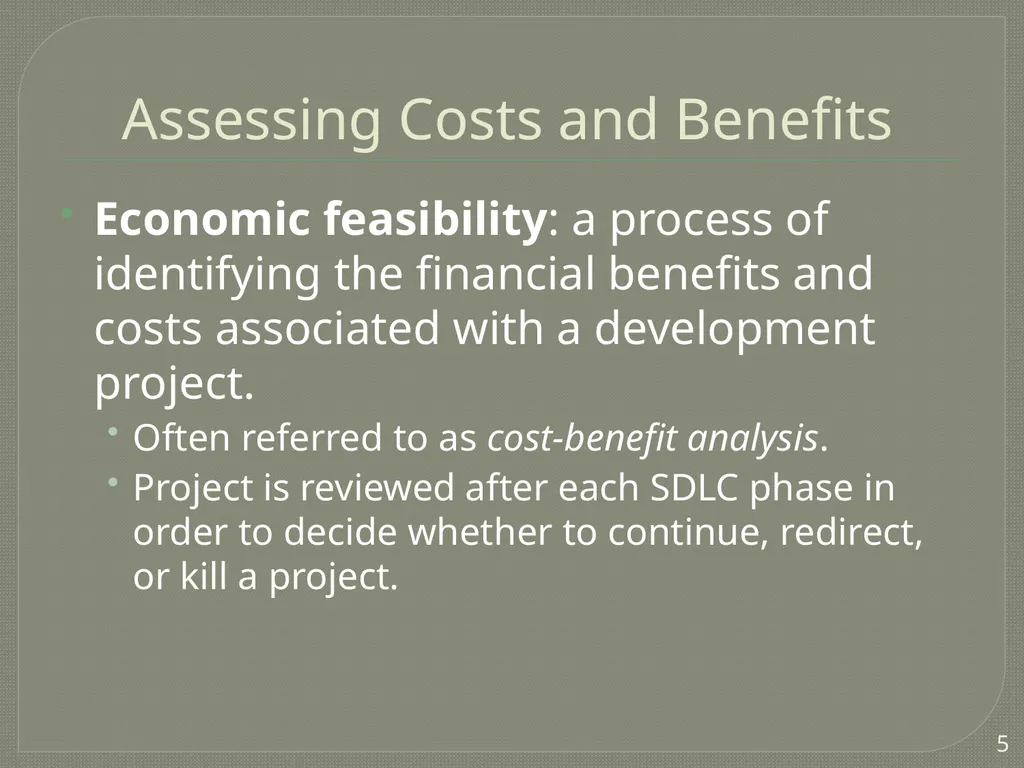 Project Estimation Describe project scope, - slide 5 of 26