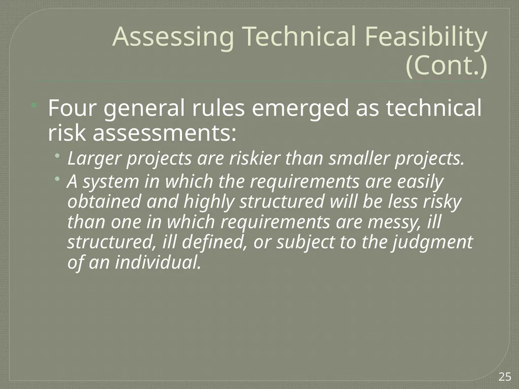 Project Estimation Describe project scope, - slide 20 of 26