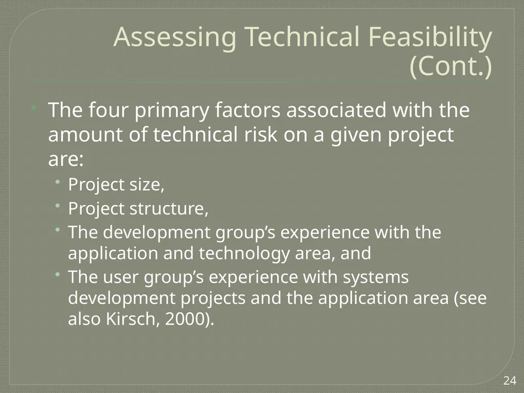 Project Estimation Describe project scope, - slide 19 of 26
