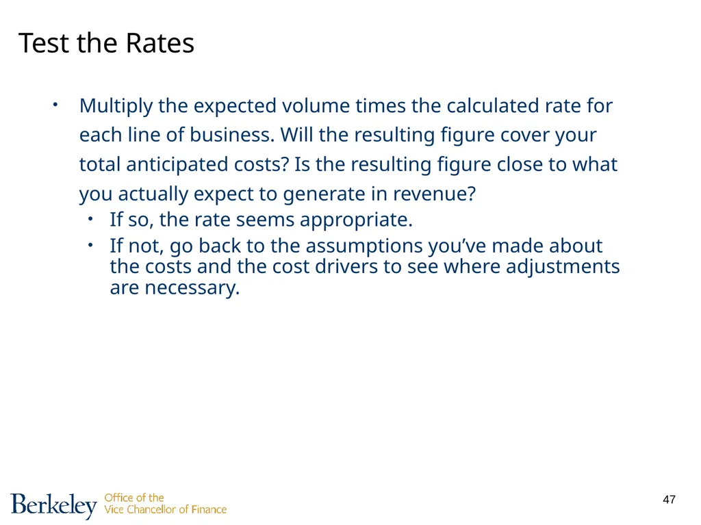 Developing Recharge Rates Hervé Bruckert - slide 47 of 56