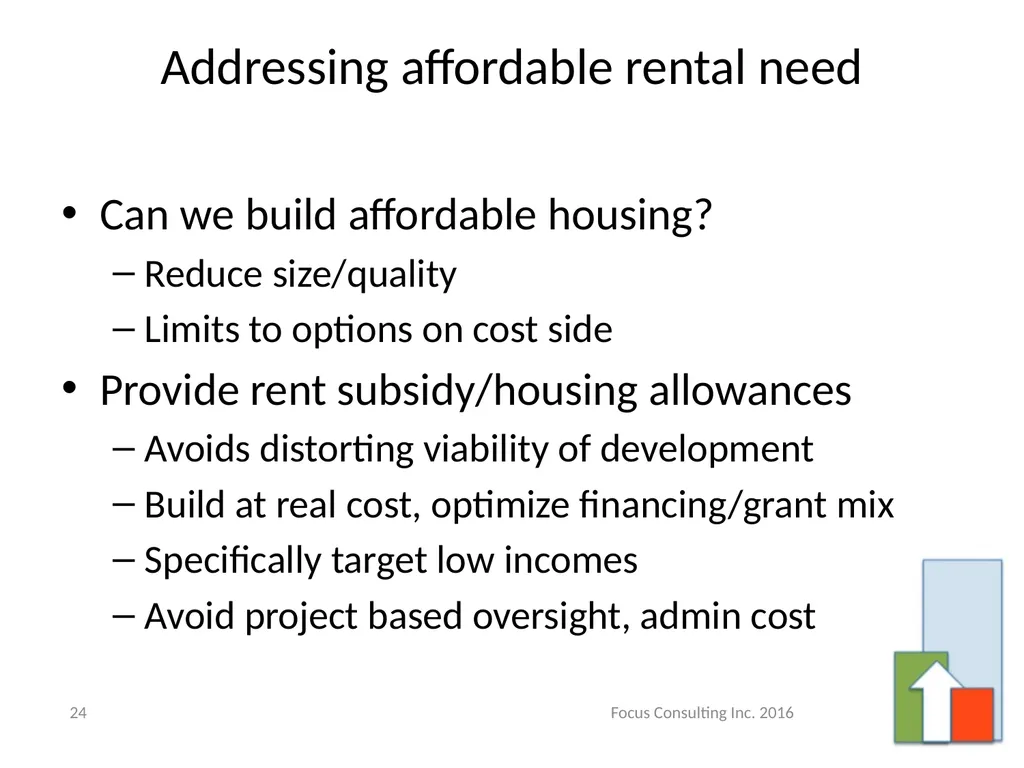 Incenting Purpose Built Rental Housing – A Primer - slide 24 of 26
