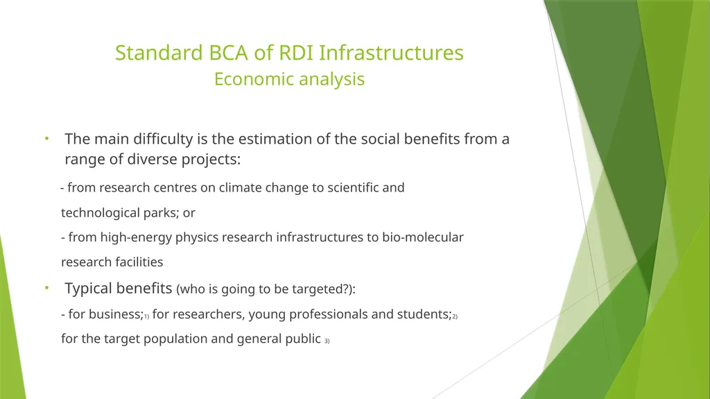 BENEFIT COST ANALYSIS OF RESEARCH, DEVELOPMENT AND - slide 17 of 21