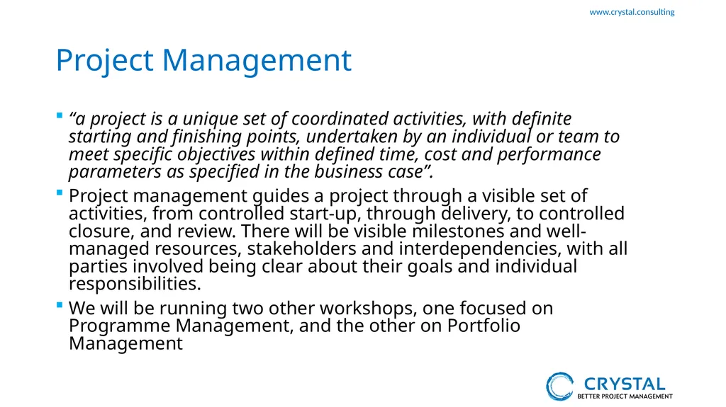 P3M3 Facilitated Self-Assessment Project - slide 7 of 38