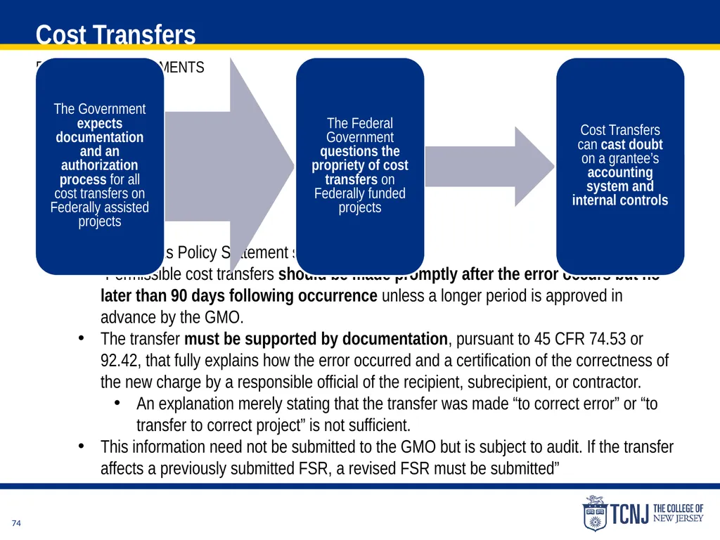 The Uniform Guidance Cost Principles Training Date - slide 74 of 74