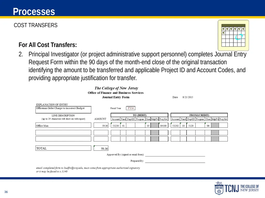 The Uniform Guidance Cost Principles Training Date - slide 36 of 74