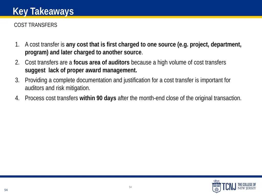 The Uniform Guidance Cost Principles Training Date - slide 54 of 74