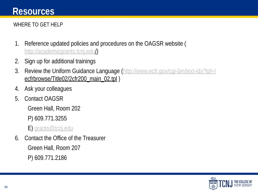 The Uniform Guidance Cost Principles Training Date - slide 58 of 74