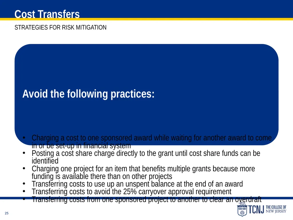 The Uniform Guidance Cost Principles Training Date - slide 25 of 74