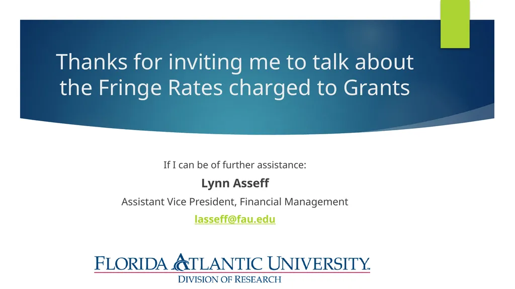 Division of Research Financial Management FY2021 - slide 14 of 14