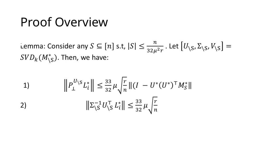 Thresholding Based Efficient Outlier Robust PCA - slide 29 of 35
