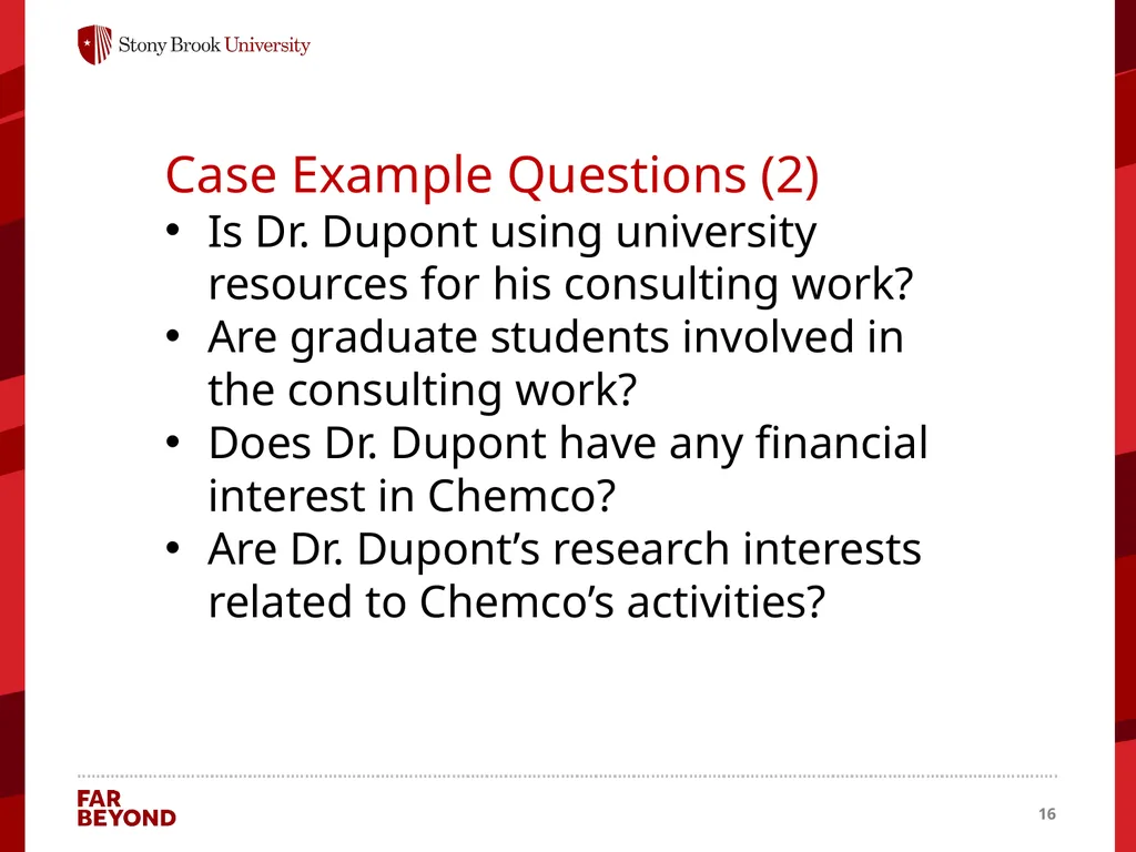 Conflict of Interest Information for this module - slide 16 of 26