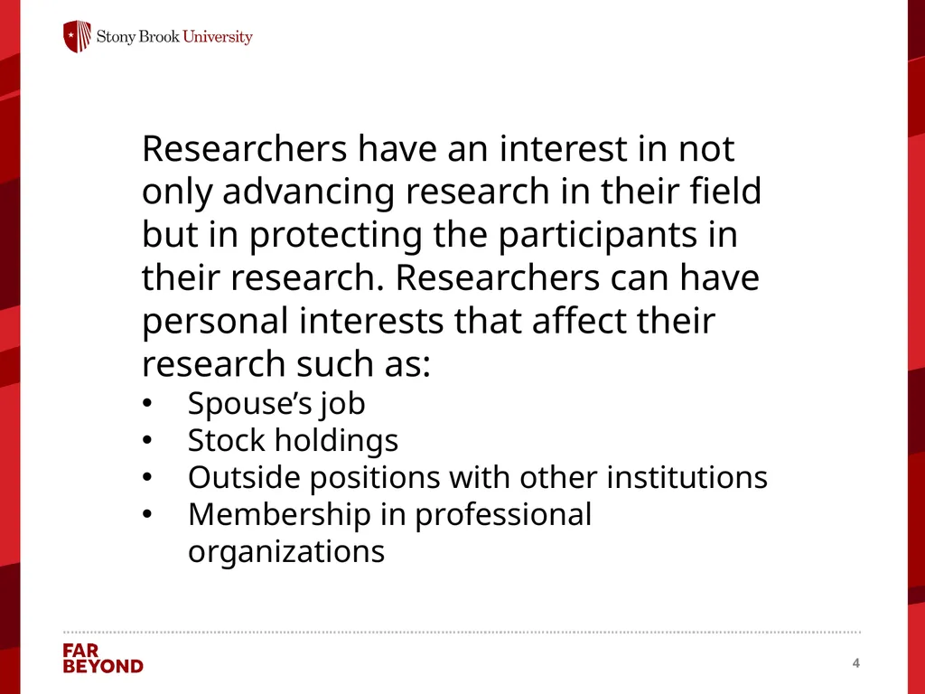 Conflict of Interest Information for this module - slide 4 of 26