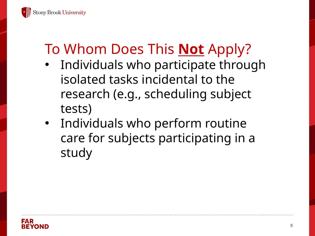 Conflict of Interest Information for this module - slide 8 of 26