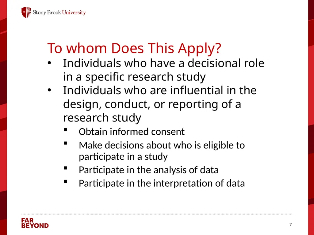 Conflict of Interest Information for this module - slide 7 of 26