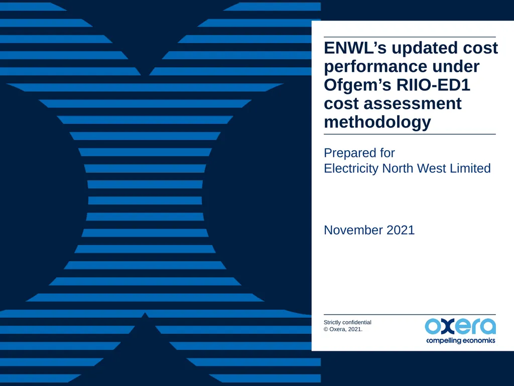 ENWL’s updated cost performance under Ofgem’s - slide 1 of 29