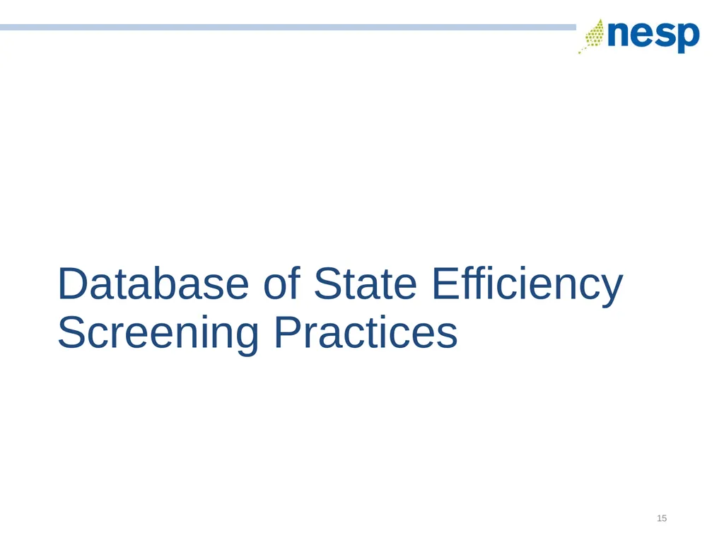 National Standard Practice Manual for Energy - slide 15 of 33