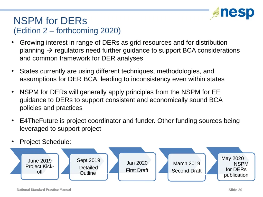 National Standard Practice Manual for Energy - slide 20 of 33