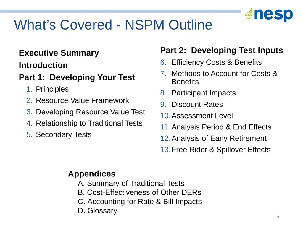National Standard Practice Manual for Energy - slide 5 of 33