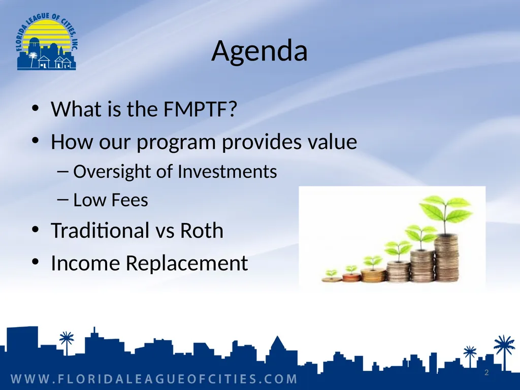 Florida Municipal Pension Trust Fund Preparing for - slide 2 of 32