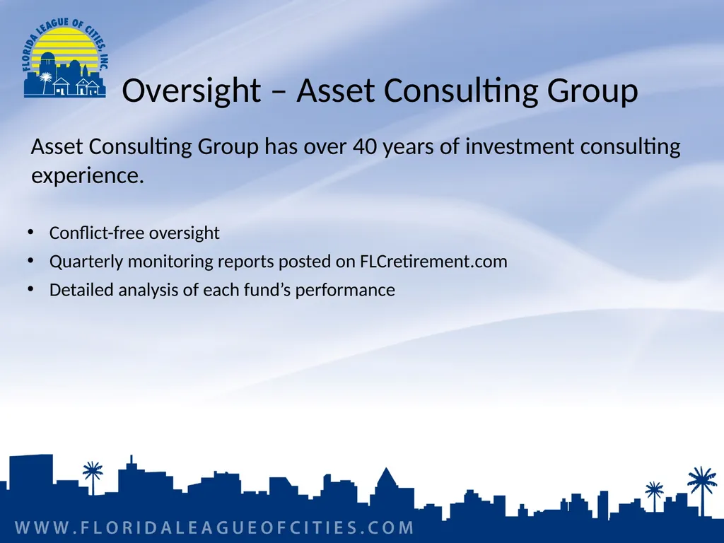 Florida Municipal Pension Trust Fund Preparing for - slide 13 of 32
