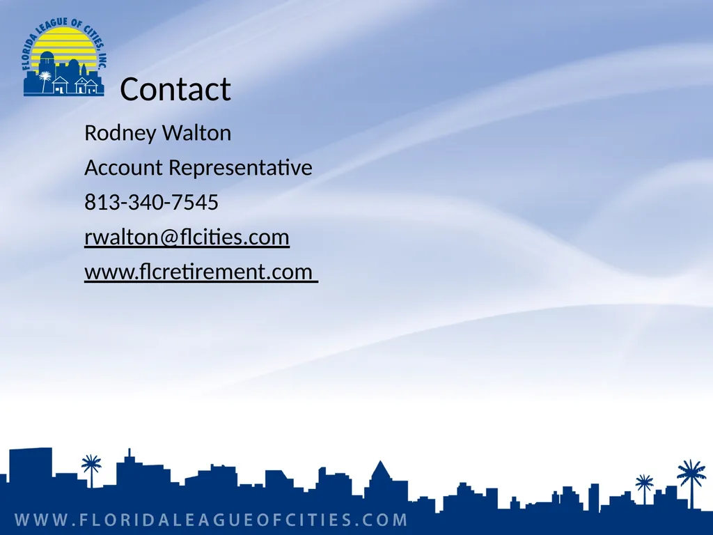 Florida Municipal Pension Trust Fund Preparing for - slide 32 of 32