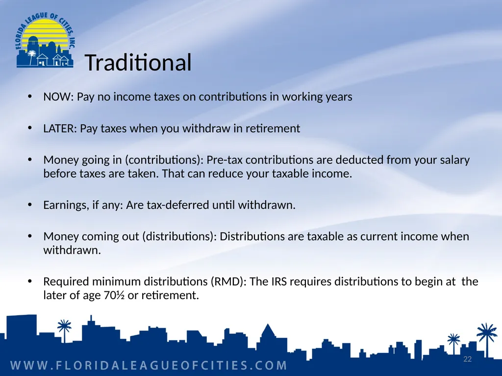 Florida Municipal Pension Trust Fund Preparing for - slide 22 of 32