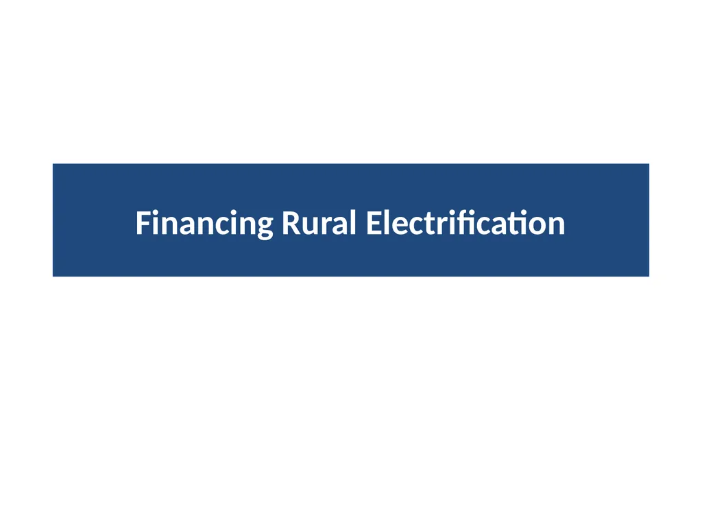 1 Rural Electrification in Thailand Lessons - slide 15 of 35