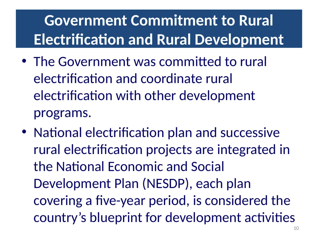 1 Rural Electrification in Thailand Lessons - slide 10 of 35