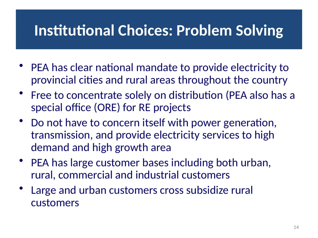 1 Rural Electrification in Thailand Lessons - slide 14 of 35