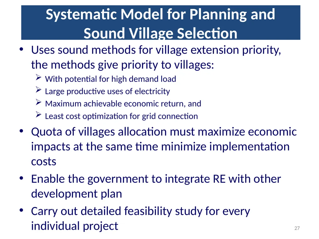 1 Rural Electrification in Thailand Lessons - slide 27 of 35