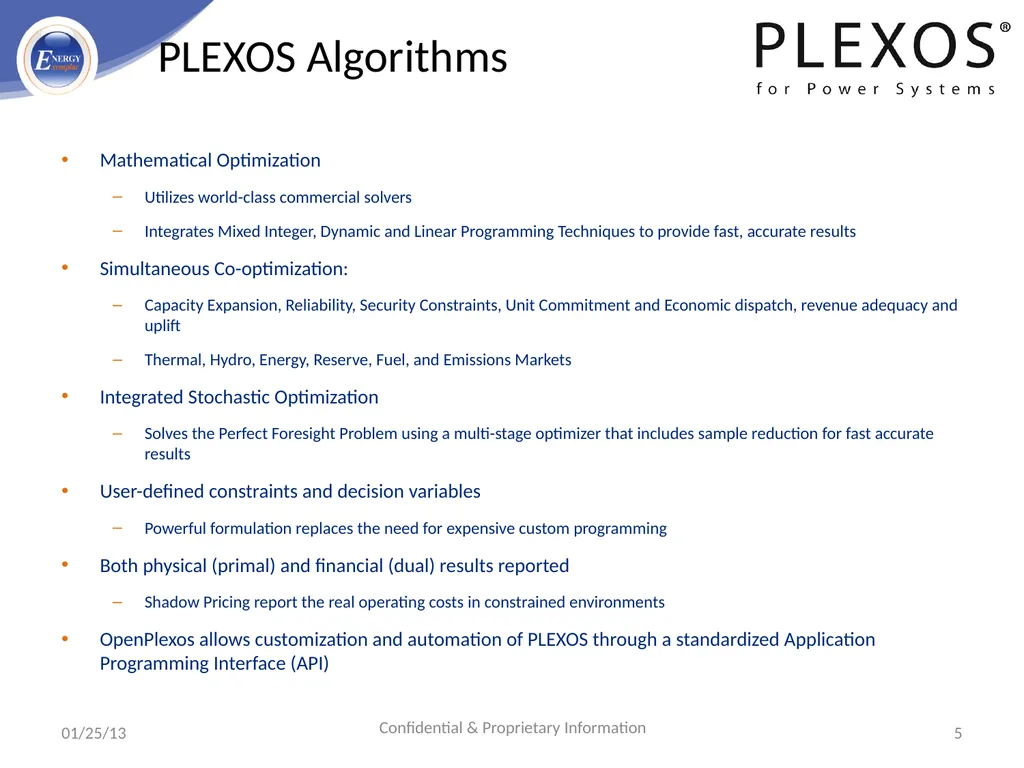 PLEXOS For Power Systems - Advanced Simulation - slide 5 of 42